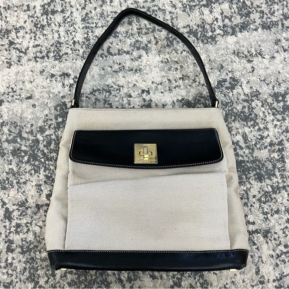kate spade Handbags - RARE FIND Kate Spade Vintage Tan Black Handbag